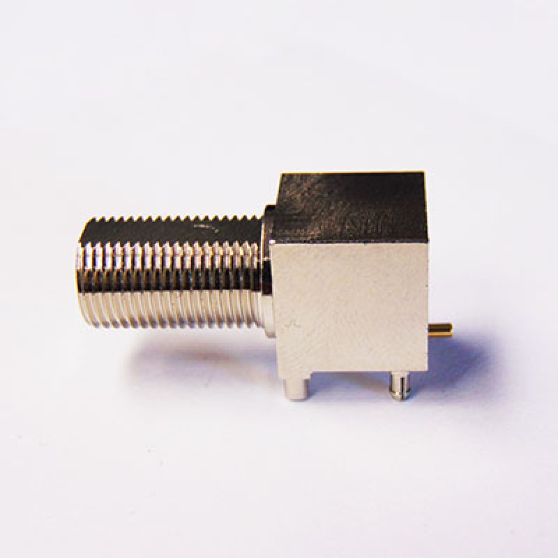 6GHz Right Angle Surface Mounting F Connector from CEI
